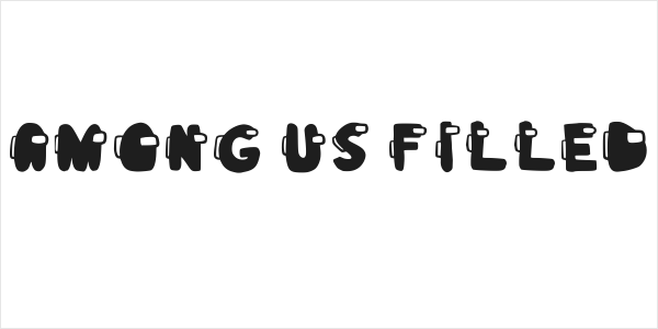 Among Us Filled Logo