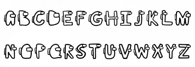 Among Us Regular Font Litere mari