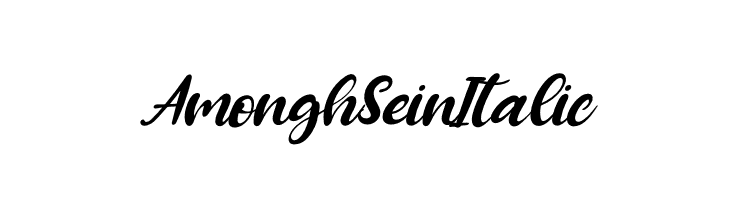 Amongh Sein Italic  免费字体下载