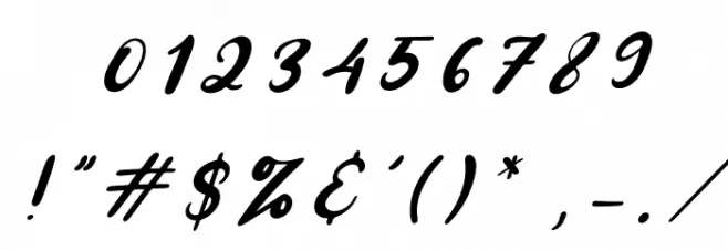 Amongh Sein Italic Font OTHER CHARS