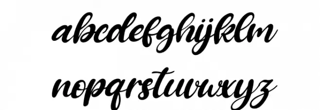 Amongh Sein Italic Caratteri MINUSCOLO