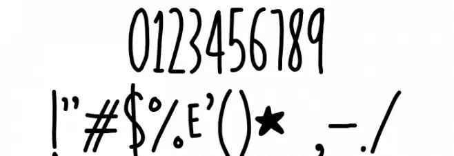 Amongus Font OTHER CHARS