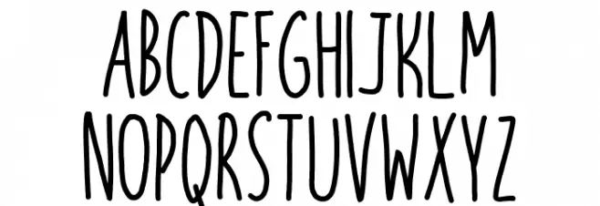 Amongus Font LOWERCASE