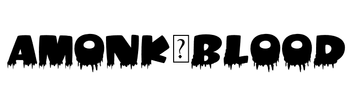Amonk-Blood  Free Fonts Download