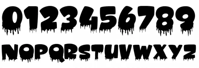 Amonk Blood Font OTHER CHARS