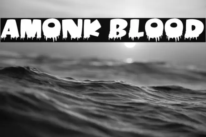 Amonk Blood Font examples