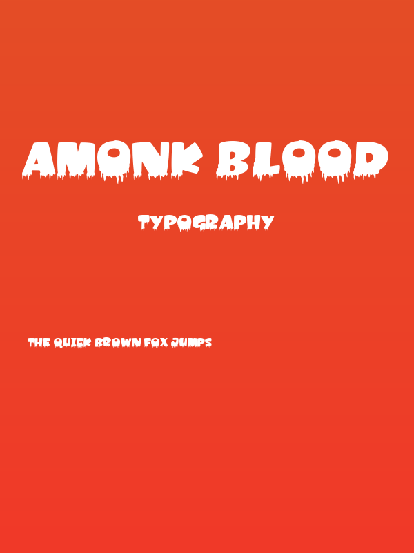 Amonk Blood Poster