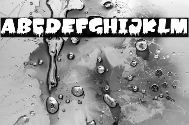 Amonk-Blood Font examples