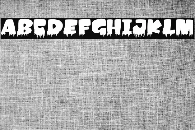 Amonk-Blood Font examples