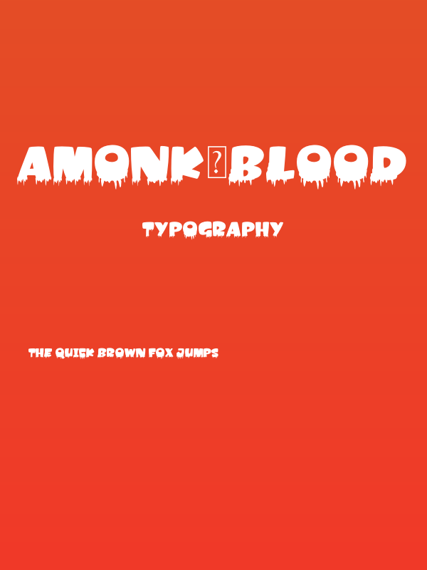 Amonk-Blood Poster