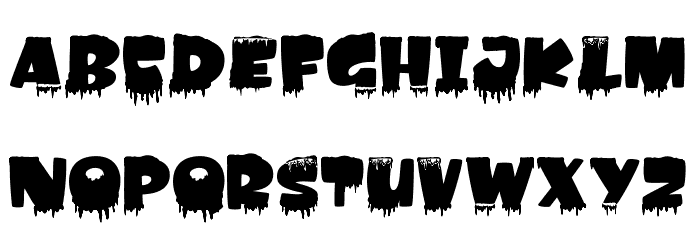 Amonk Ice Font LOWERCASE