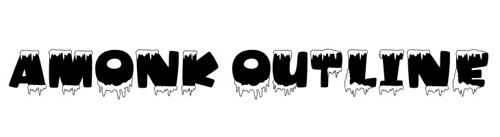 Amonk Outline  Frei Schriftart Herunterladen