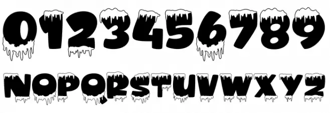 Amonk Outline Font OTHER CHARS