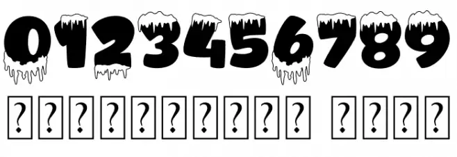 Amonk-Outline Font OTHER CHARS