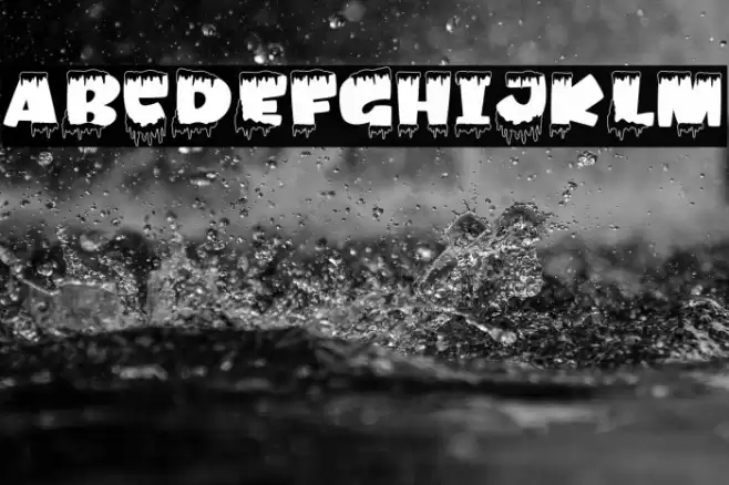 Amonk-Outline Font examples