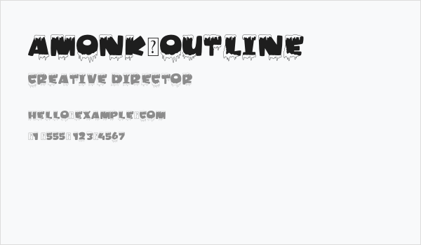 Amonk-Outline Business Card