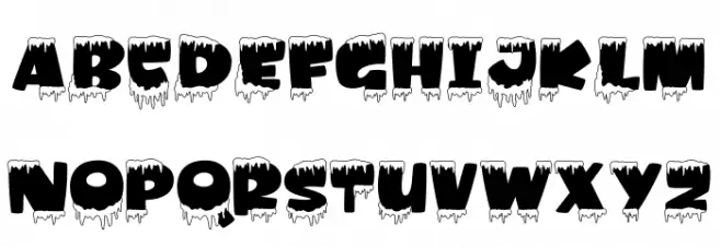 Amonk Outline Schriftart Groß