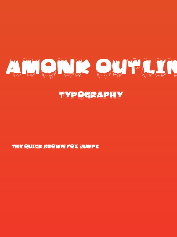 Amonk Outline Poster