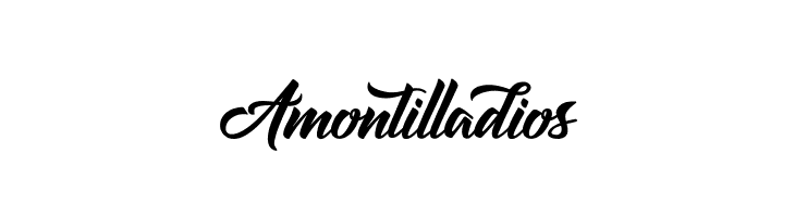 Amontilladios Шрифта