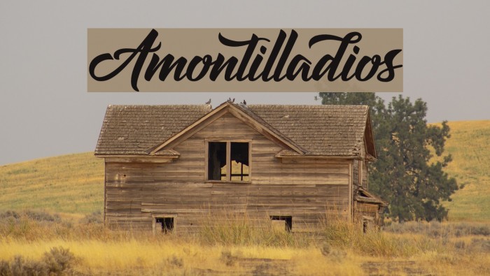 Amontilladios Font examples