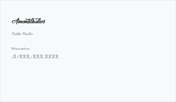 Amontilladios Business Card