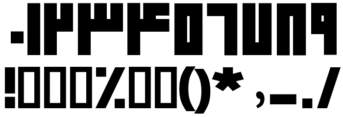 Amood III Font OTHER CHARS