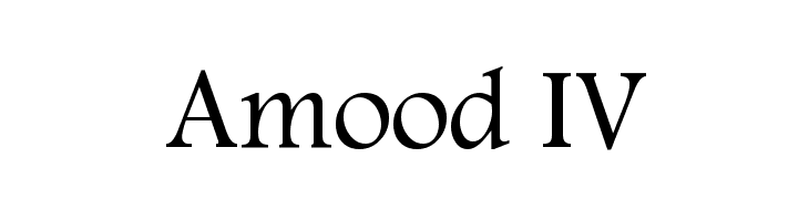 Amood IV Font