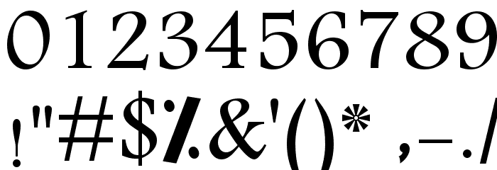 Amood IV Font OTHER CHARS