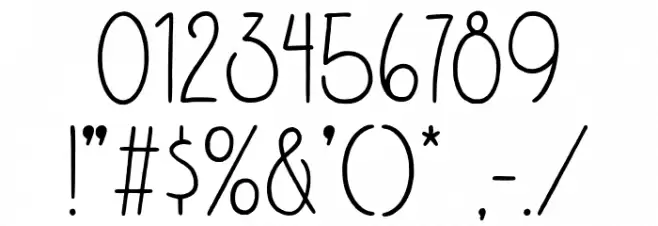 Amoore Font OTHER CHARS