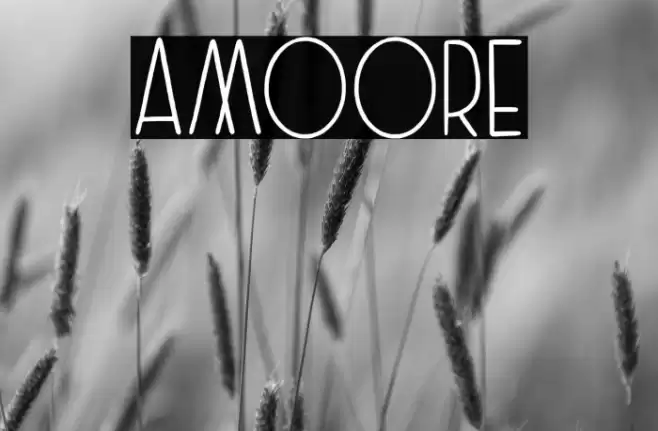 Amoore Font examples