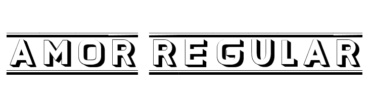 Amor Regular  font caratteri gratis