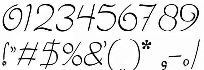 Amora Font OTHER CHARS