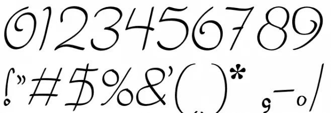 Amora Font OTHER CHARS