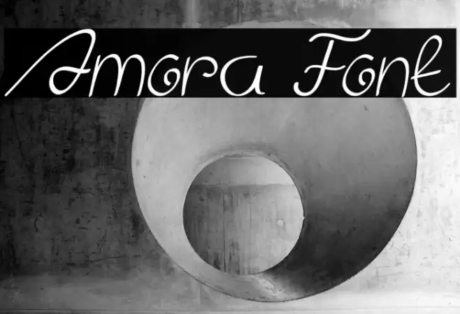 Amora Font examples