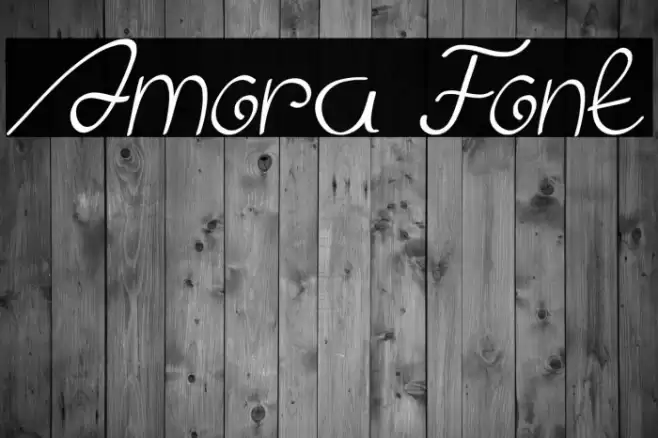 Amora Font examples