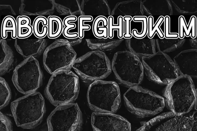 Amorany Bubble フォント examples