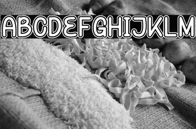 Amorany Bubble フォント examples