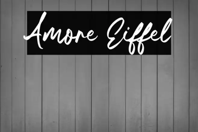 Amore Eiffel Font examples