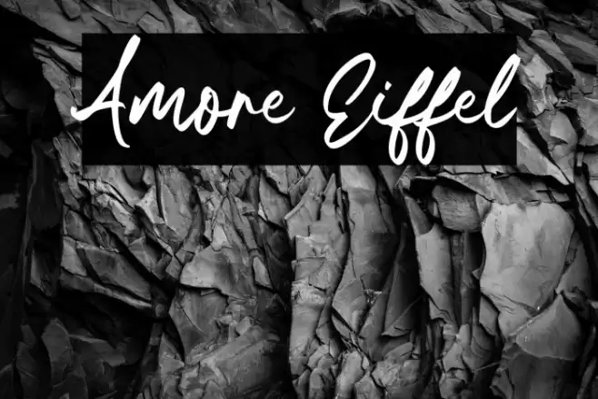 Amore Eiffel Font examples