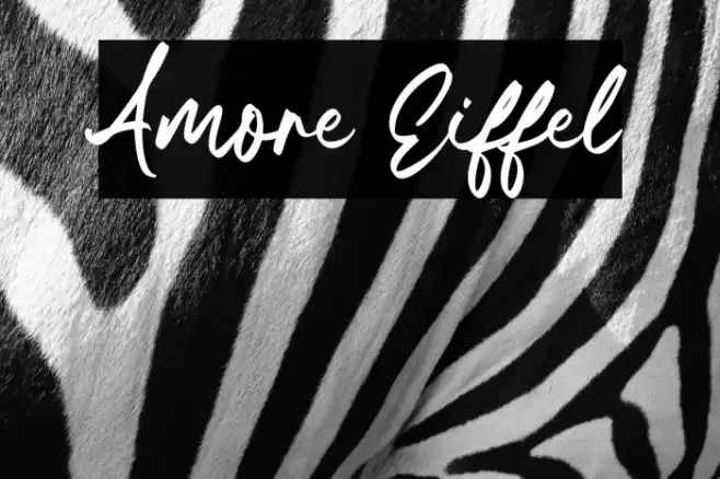 Amore Eiffel Font examples