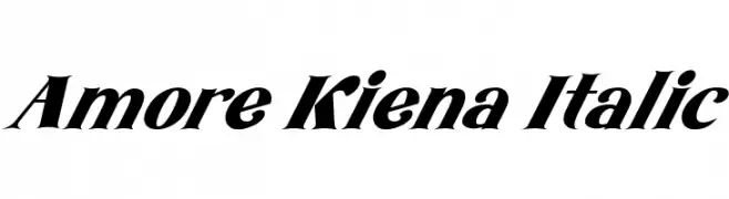 Amore Kiena Italic  font caratteri gratis