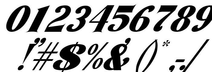 Amore Kiena Italic Font OTHER CHARS