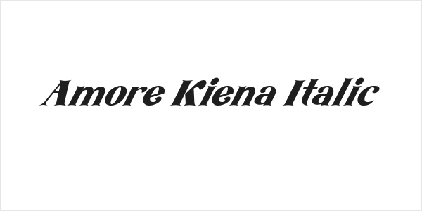 Amore Kiena Italic Logo