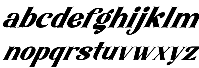 Amore Kiena Italic Font LOWERCASE