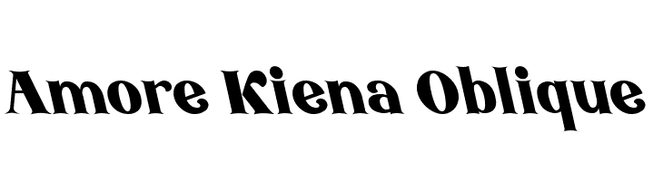 Amore Kiena Oblique  font caratteri gratis