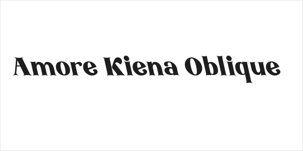 Amore Kiena Oblique Logo