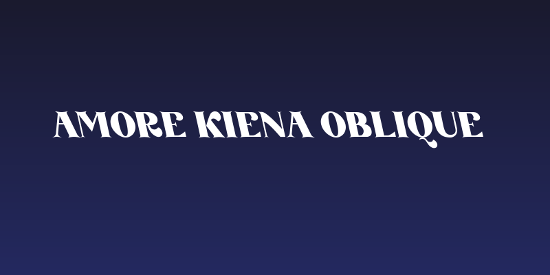 Amore Kiena Oblique Social Header