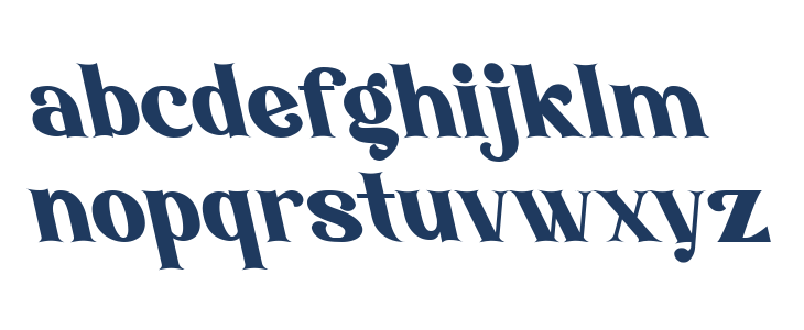 Amore Kiena Oblique Lowercase