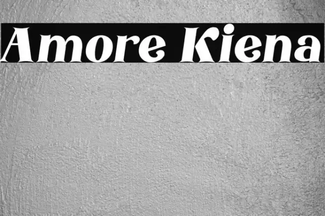 Amore Kiena Font examples