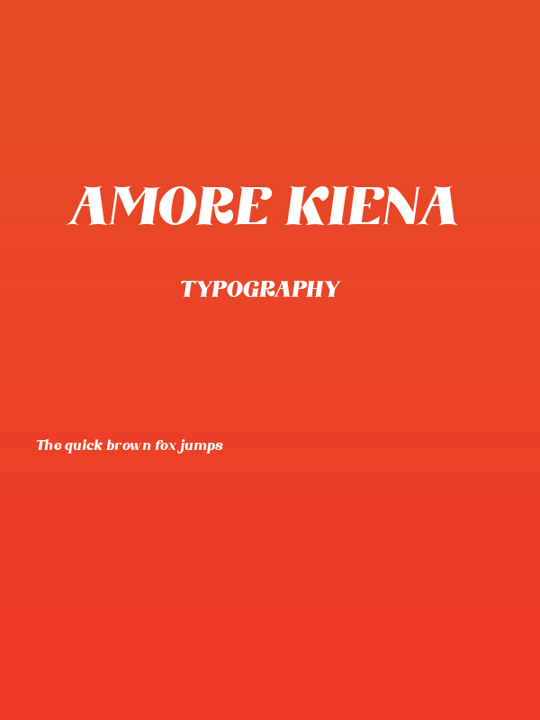 Amore Kiena Poster